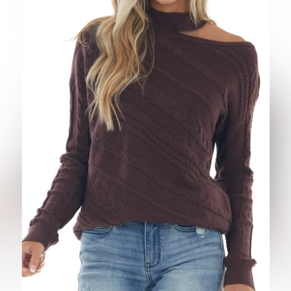One Cold Shoulder Sweater